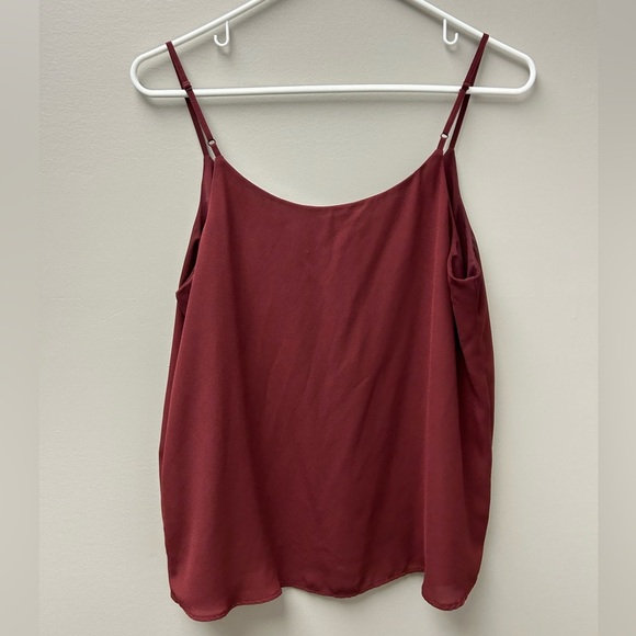 Sears Burgundy Camisole Tank Top - Picture 2 of 4